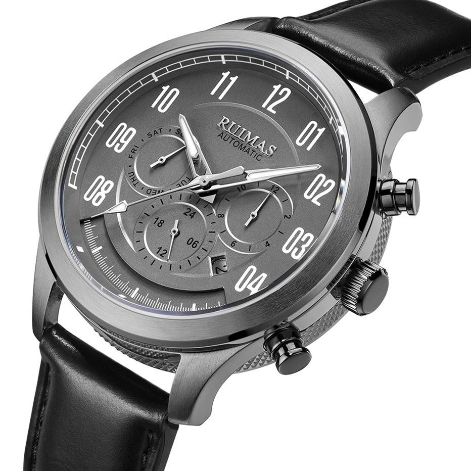 Montre Automatique Homme Cuir – L'Élégance Vintage Rencontre la Mécanique Moderne