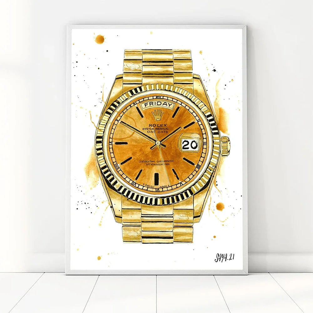 Wall poster Brand watches Art print