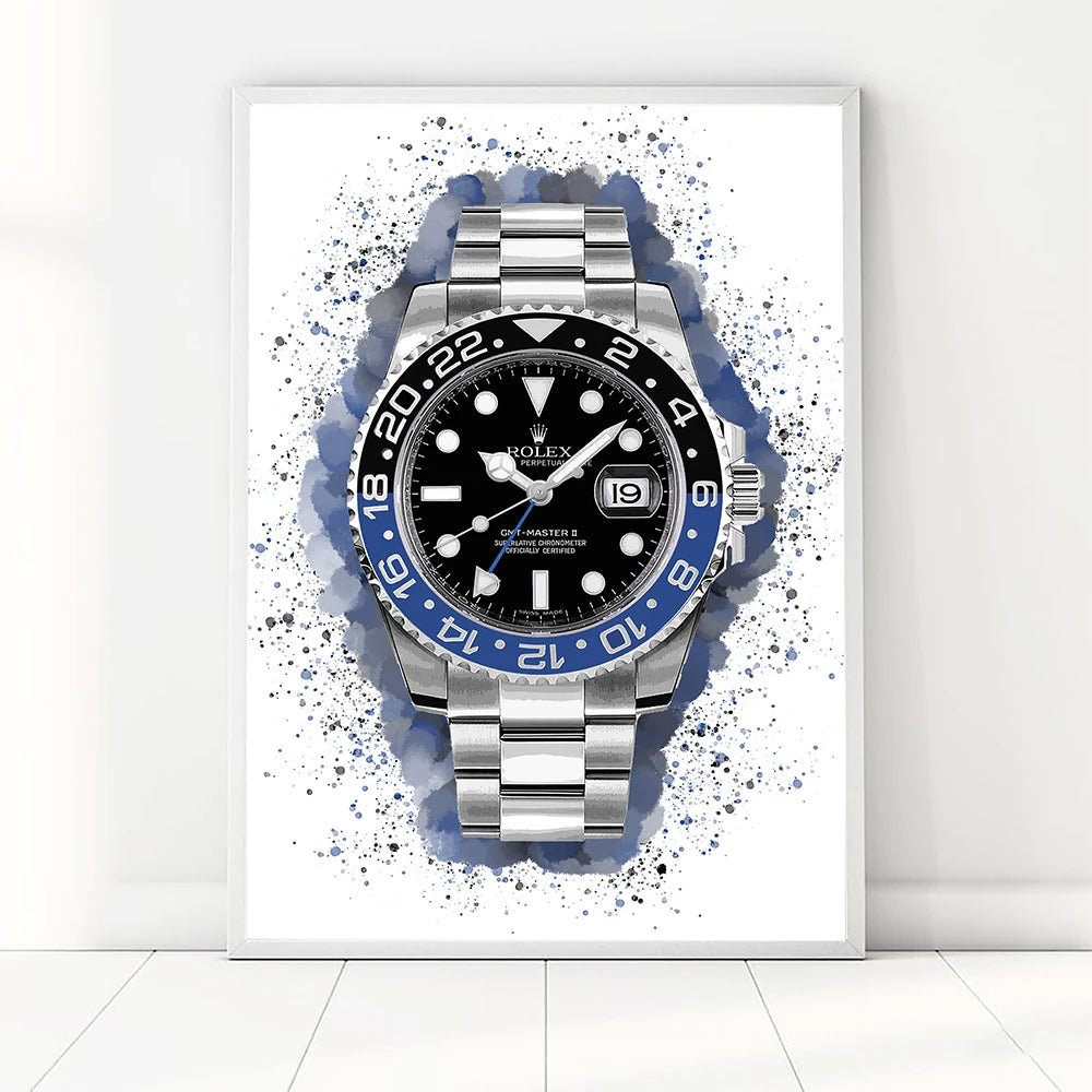 Wall poster Brand watches Art print
