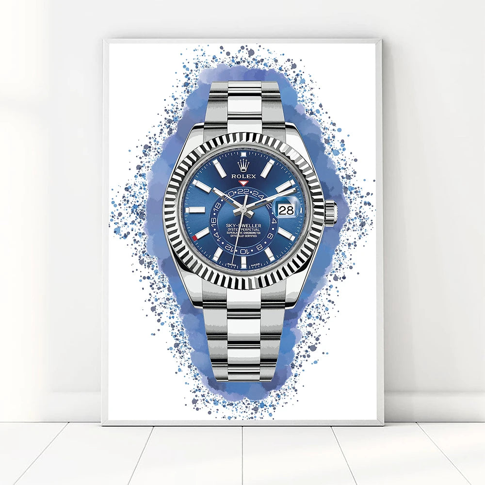Wall poster Brand watches Art print