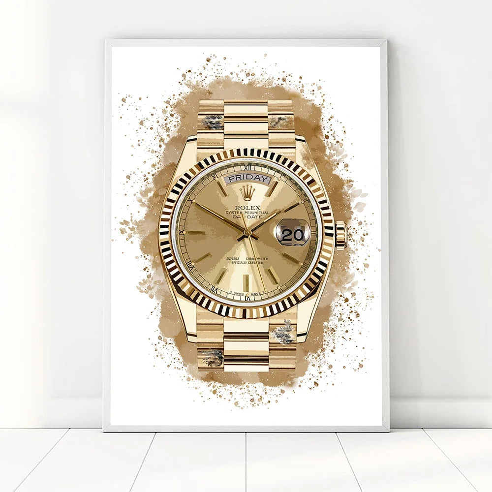 Wall poster Brand watches Art print