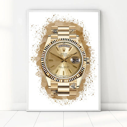 Wall poster Brand watches Art print