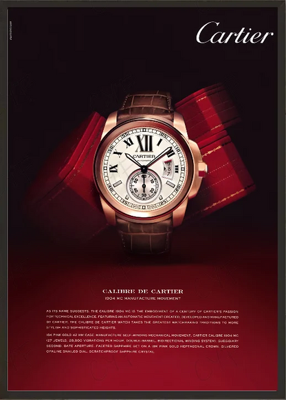 Affiche Murale Luxe Inspiration Cartier