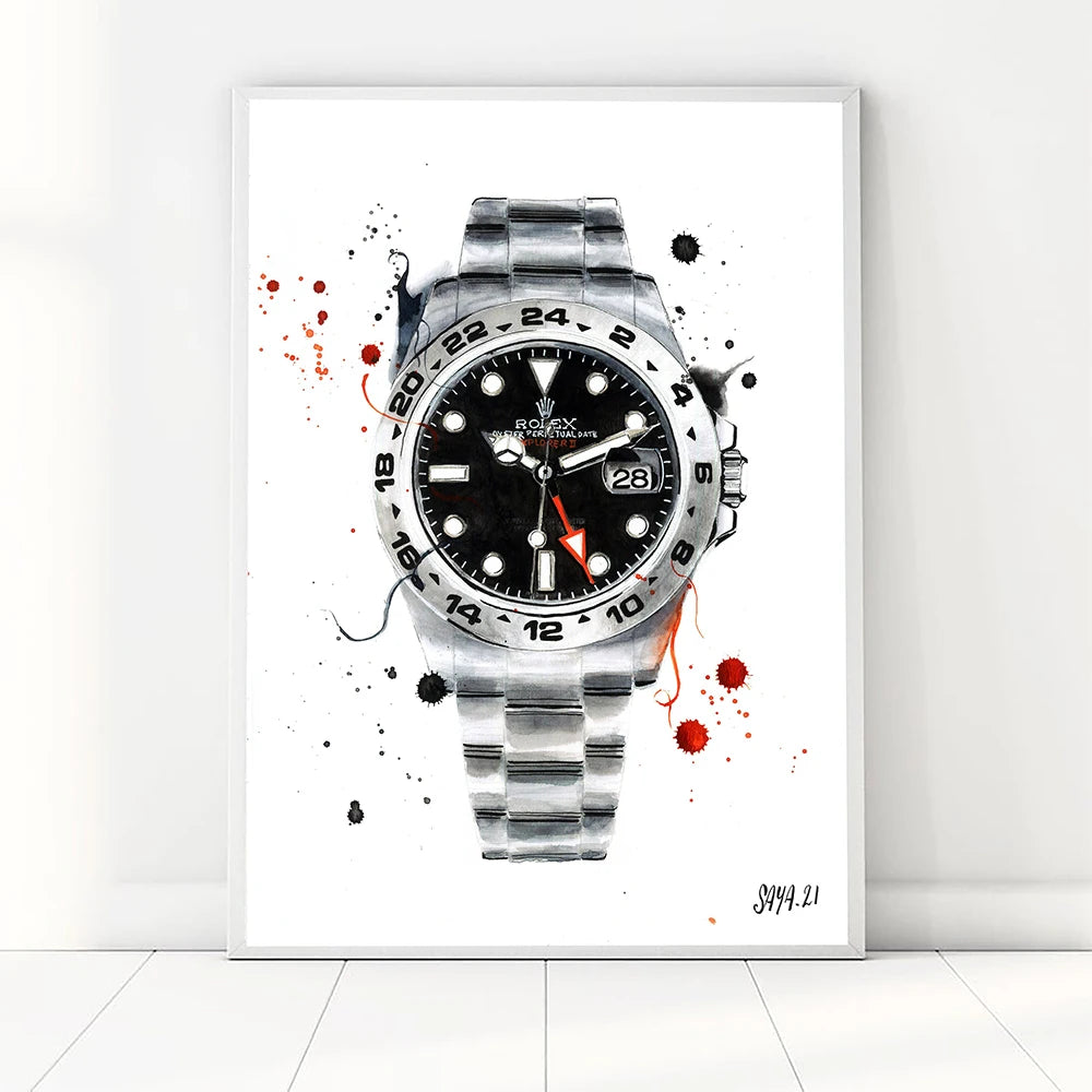 Wall poster Brand watches Art print