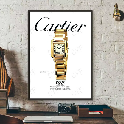 Affiche Murale Luxe Inspiration Cartier