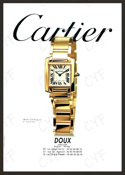 Affiche Murale Luxe Inspiration Cartier